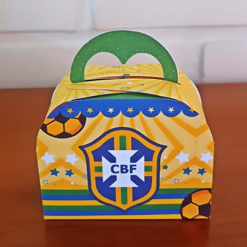 Kit Festa Caixinhas Personalizadas - Copa do Mundo Brasil Hexa