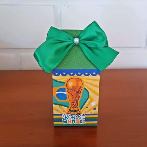 Kit Festa Caixinhas Personalizadas - Copa do Mundo Brasil Hexa