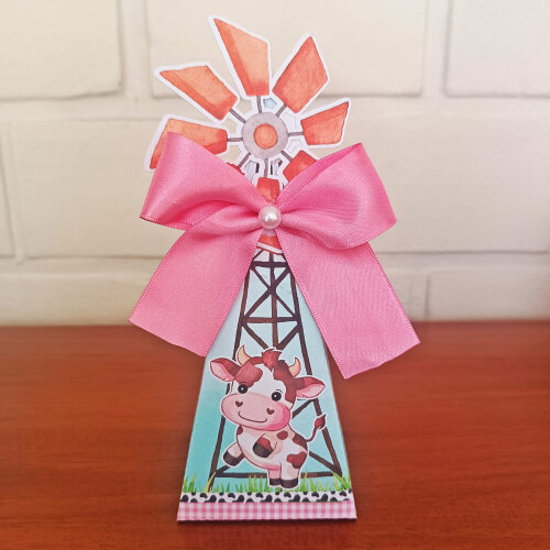 Kit Festa Caixinhas Personalizadas - Fazendinha Rosa