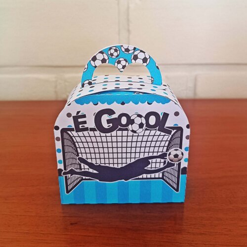 Kit Festa Caixinhas Personalizadas - Futebol Azul