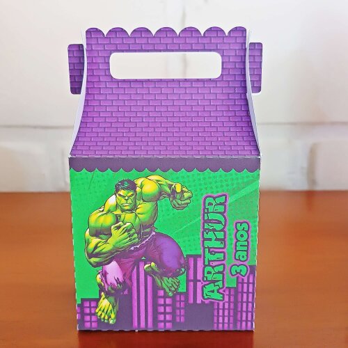 Kit Festa Caixinhas Personalizadas - Hulk
