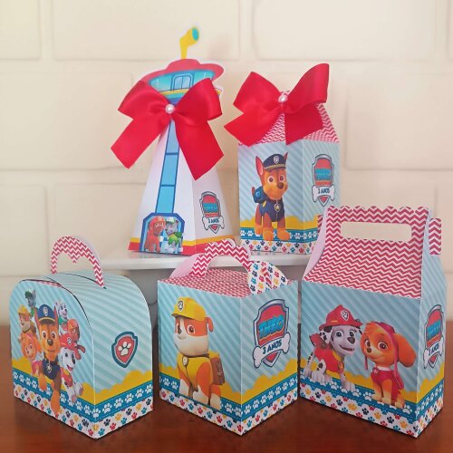Kit Festa Caixinhas Personalizadas - Patrulha Canina