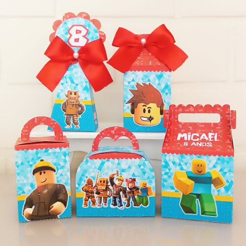 Kit Festa Caixinhas Personalizadas - Roblox