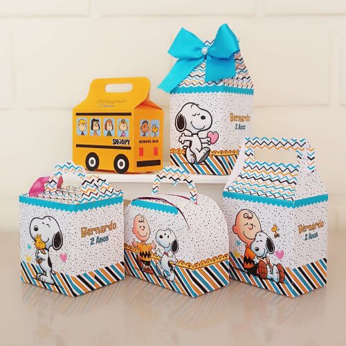 Kit Festa Caixinhas Personalizadas - Snoopy