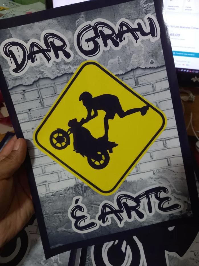 Kit festa só um bolinho grau moto