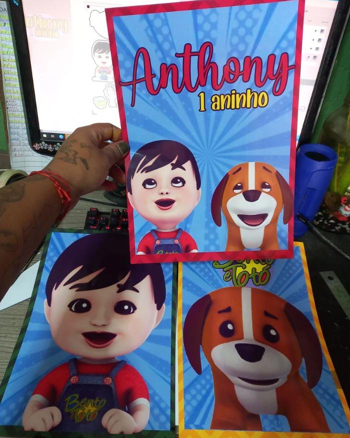 Kit só um bolinho Bento e totó