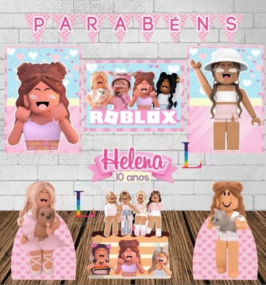 Kit Festa Só Um Bolinho Roblox Menina