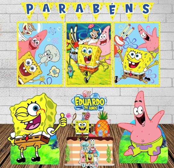 Kit Festa Só Um Bolinho Bob Sponja