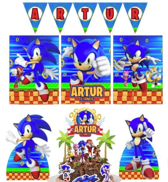 Kit Só Um Bolinho Sonic