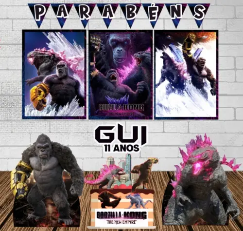 Kit só um bolinho Godzilla x Kong