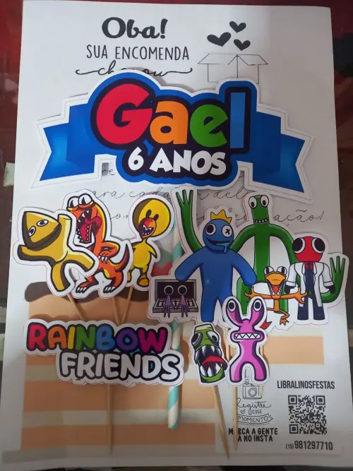 Kit só um bolinho Rainbow Friends