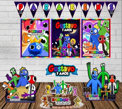 Kit só um bolinho Rainbow Friends