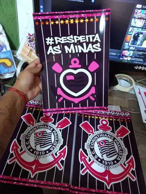 Kit só um bolinho Corinthians Rosa