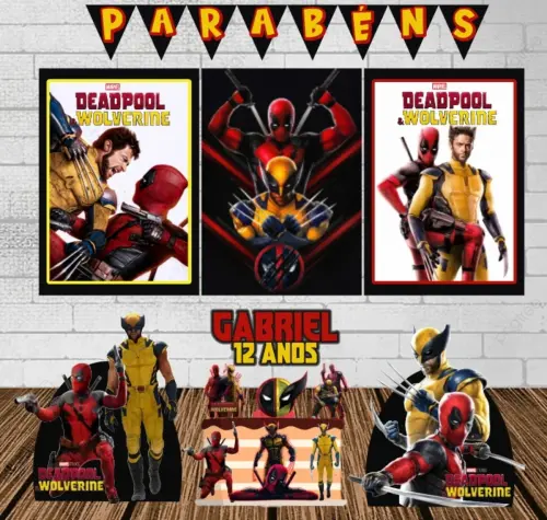 Kit só um bolinho Deadpool & Wolverine