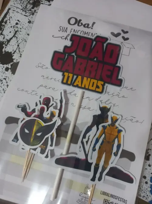 Kit só um bolinho Deadpool & Wolverine