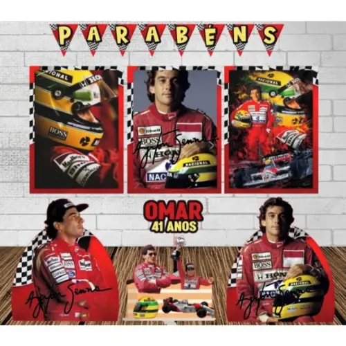 Kit Festa Só Um Bolinho Bolinho Ayrton Senna