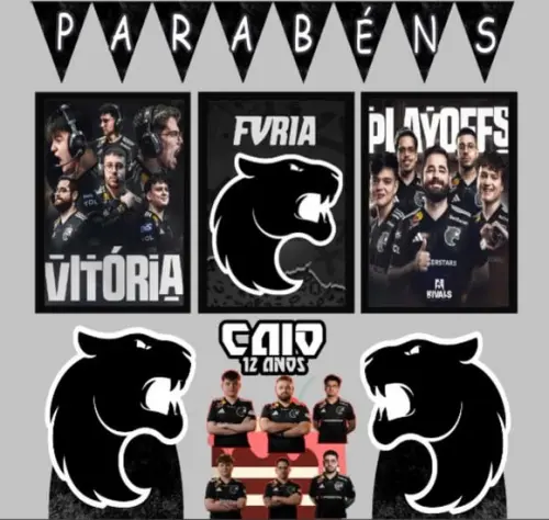 Kit Só Um Bolinho Time Furia (cs2)