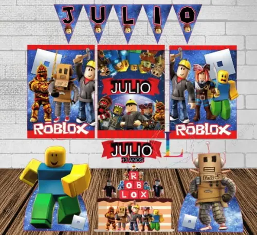 Kit Festa Só Um Bolinho Roblox Menino