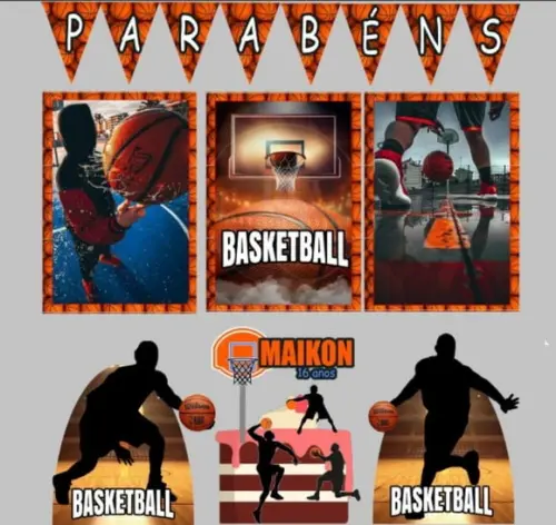 Kit Só Um Bolinho Basquetebol