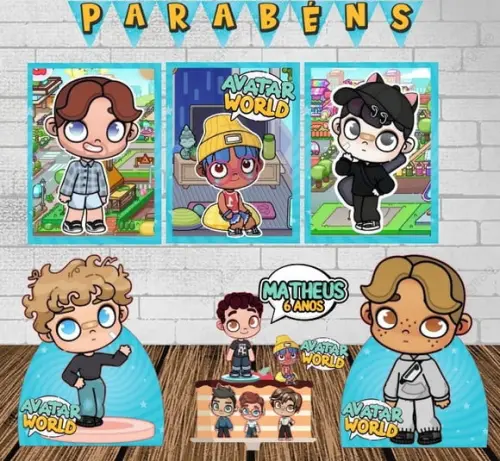 Kit Só Um Bolinho Avatar World Menino