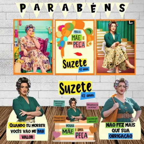 Kit Só Um Bolinho Minha Mãe É Uma Peça