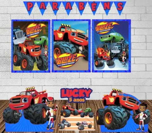 Kit Só Um Bolinho Blaze Monster Machine