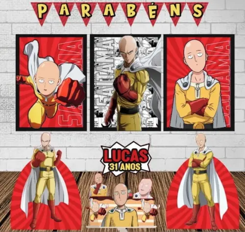 Kit Só Um Bolinho Saitama (one Punch Man)