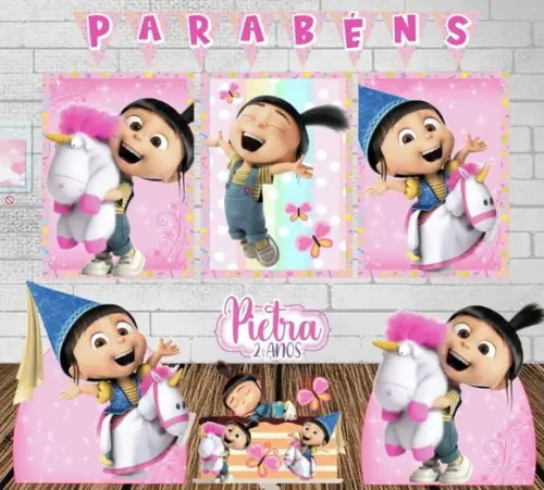 Kit Só Um Bolinho Agnes (meu Malvado Favorito)