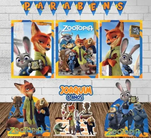 Kit Só Um Bolinho Zootopia