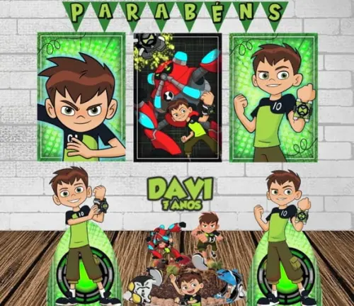 Kit Só Um Bolinho Ben 10