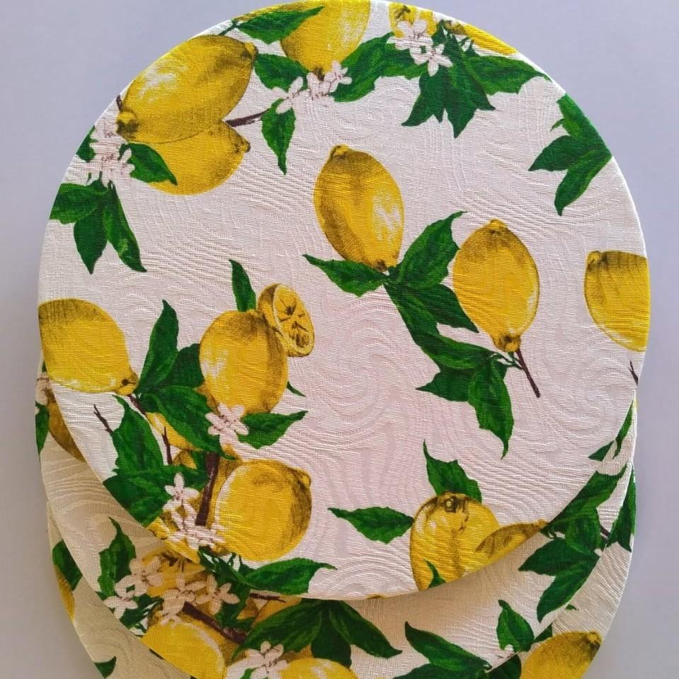 Capa Limão Siciliano para base de mdf- sousplat(PEÇA)