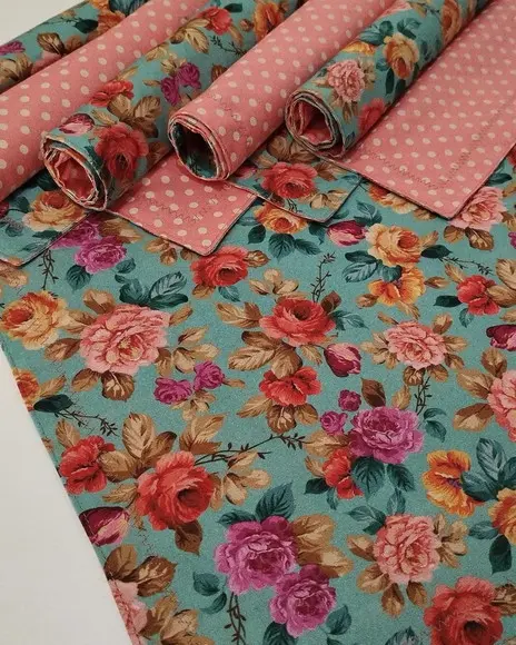 Jogo Americano Dupla Face Floral ( Peça)