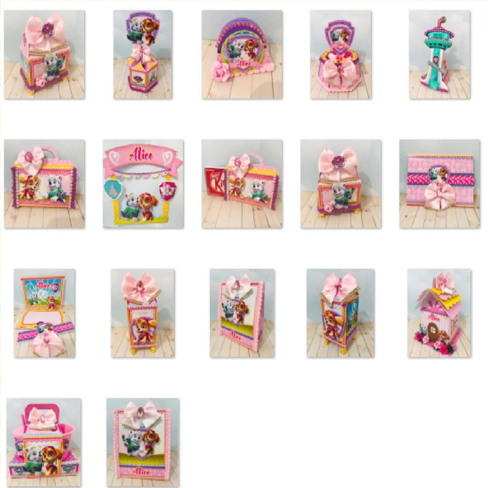 Arquivo de Corte Patrulha Canina Rosa (compre 1 Leve+5