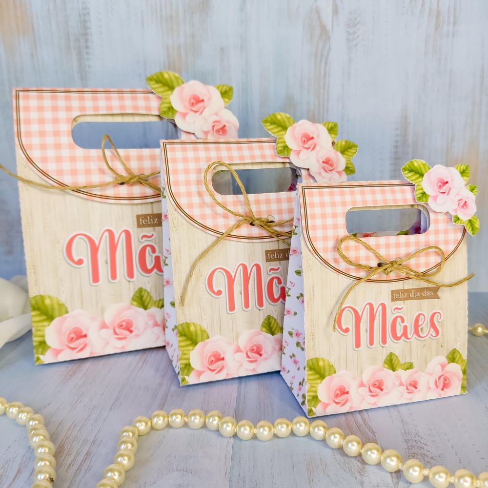 Arquivo de Corte Sacolas Dia das Mães (compre 1 e Leve+5