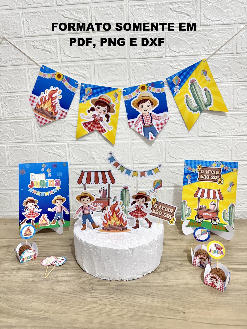 Arquivo de Corte Festa Junina 106 (compre 1 Lev+5