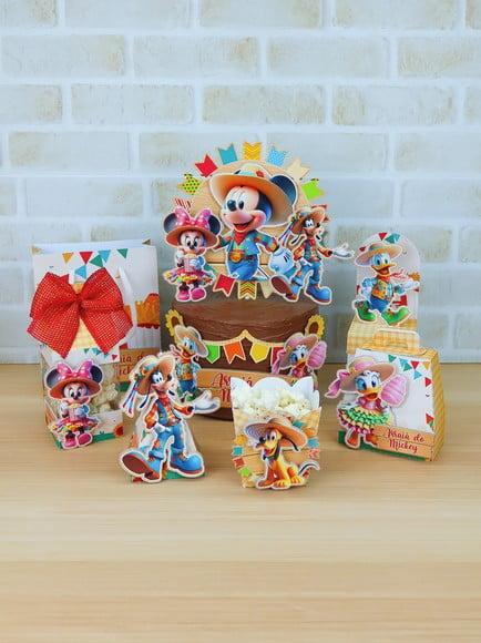 Arquivo de Corte Arraiá da Turma do Mickey (compre 1 Lev+11