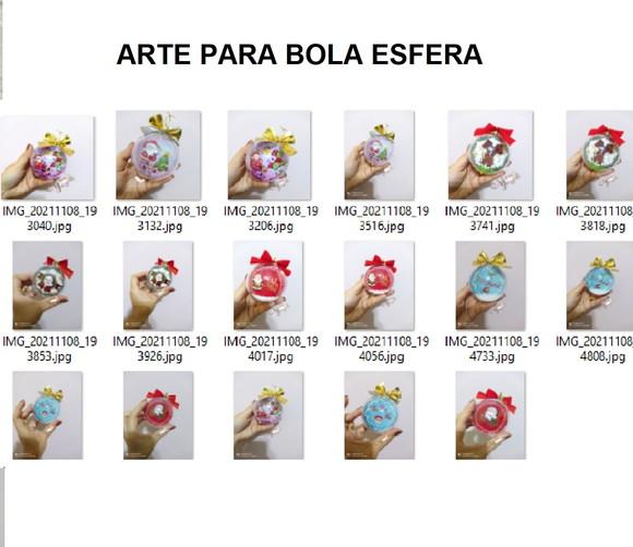 Arquivo de Corte Arte para Bola Esfera Natal (compre 1 Lv+10