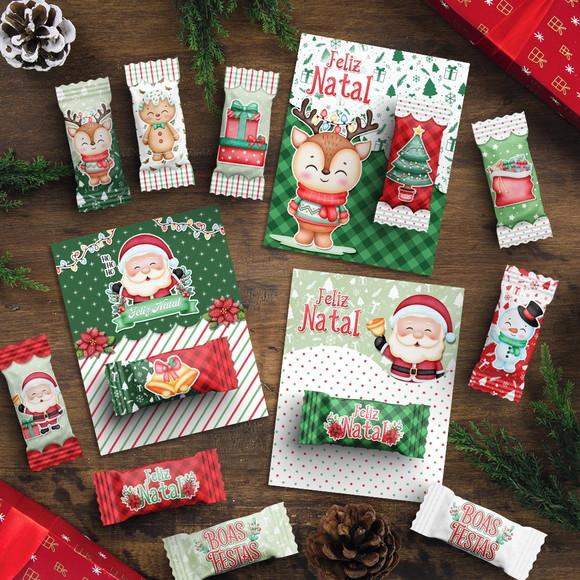 Arquivo de Corte Balinhas e Card Natal 25 (compre 1 Lev+5