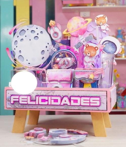 Arquivo de Corte Bandeja Astronauta Menina (compre 1 Lev+11