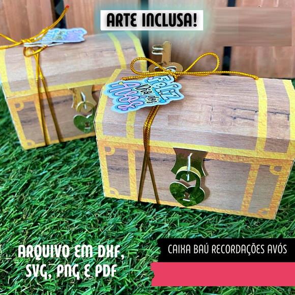 Arquivo de Corte Baú Recordação Avós ( Compre 1 Leve+10