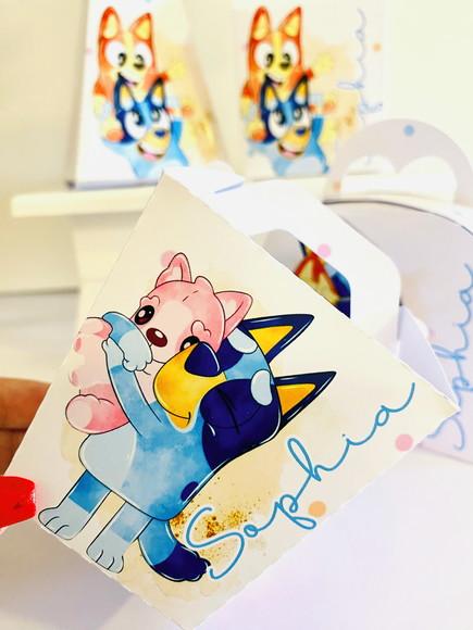 Arquivo de Corte Bluey Dogs Rosa 5 (compre 1 Lev+10