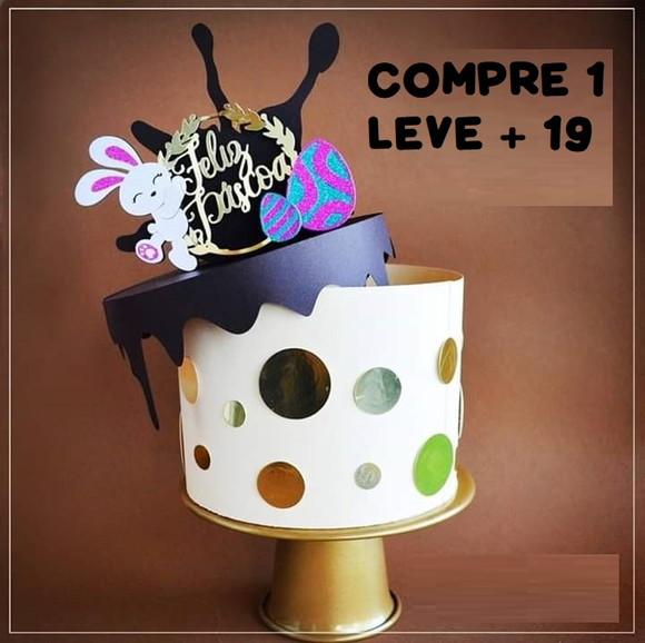 Arquivo de Corte Bolo Fake Bombom Páscoa (compre 1 Leve+1