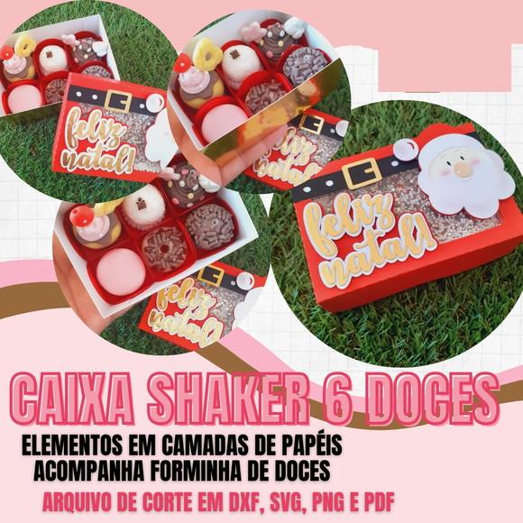 Arquivo de Corte Caixa 6 Doces Papai Noel (compre 1 Leve+10