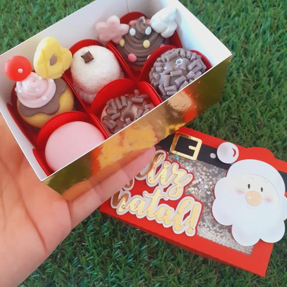 Arquivo de Corte Caixa 6 Doces Papai Noel (compre 1 Leve+10