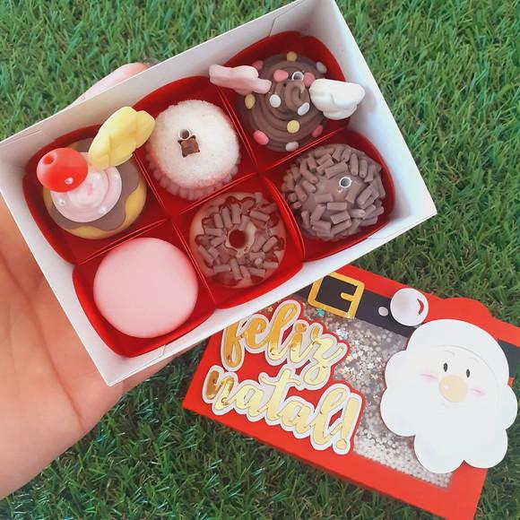Arquivo de Corte Caixa 6 Doces Papai Noel (compre 1 Leve+10