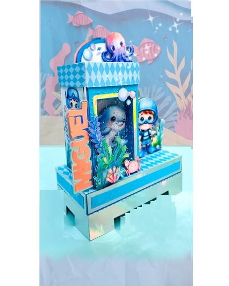 Arquivo de Corte Caixa Cenario Fundo do Mar (compre 1 Lv+10