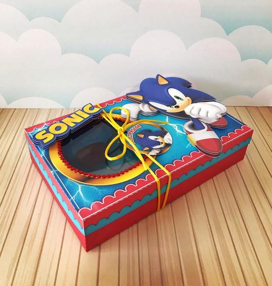 Arquivo de Corte Caixa Confeiteiro Sonic (compre 1 e Leve+11
