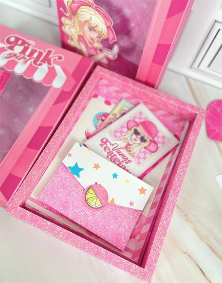 Arquivo de Corte Caixa Diario Rosa( Compre 1 e Leve + 10