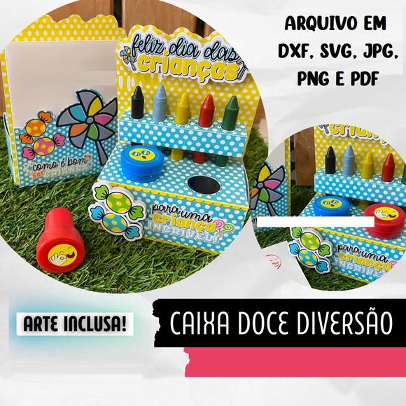 Arquivo de Corte Caixa Diversão Criança 2(compre 1 e Leve+5