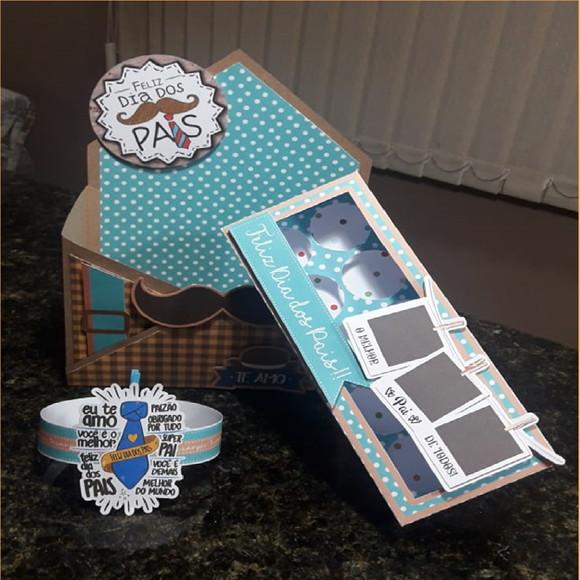 Arquivo de Corte Caixa Envelope + Doces Dia dos Pais ( Leia